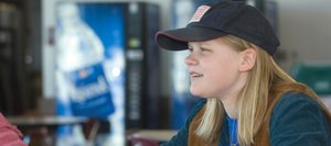 Ninth-grader Jessie Orton studies in the commons area of the Steamboat Springs High School. Students can purchase water, an assortment of diet soda and snacks after 2 p.m. from the vending machines. However, changes by the Colorado Department of Education would eliminate soda from the items that can be purchased at schools across the state.
