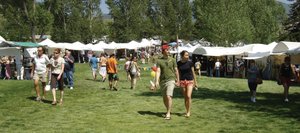 Attendees to the 2008 Art in the Park walk through West Lincoln Park. This year's event is from 9 a.m. to 5 p.m. Saturday and 9 a.m. to 4 p.m. Sunday.