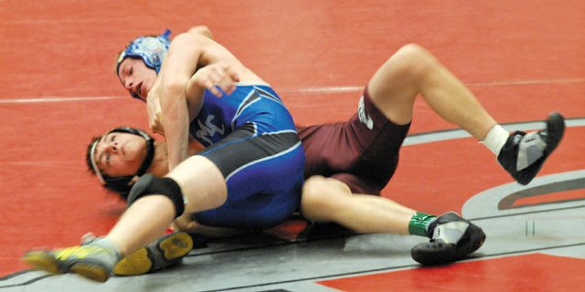 The Moffat County High School varsity wrestling team took five wrestlers to the Warrior Classic on Friday and Saturday at Colorado Mesa University. Senior Jake Blevins was the lone Bulldog grappler to place, finishing sixth in the 160-pound weight class. Freshman Ashlee Griffiths, sophomores Jesse Demoor and Brayden Peterson and junior Garrett Stewart, pictured above, also competed, but did not place.