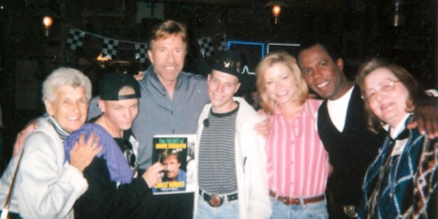 Miracles happen, Pastor Linda Taylor, of Maybell Community Bible Church, writes in this week’s religion column. She cites her friend, Shawn, fourth from the left in a white hoodie, as an example. The prayers of Shawn and his family were answered, Taylor writes, when his wish to meet TV and film star Chuck Norris came true. Shawn is also now leukemia free, which Taylor also credits to prayer.