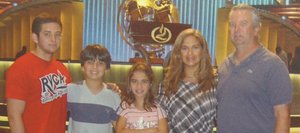 The Humpal family, from left, Tad, Dillon, Sara, Gaby and Scott.