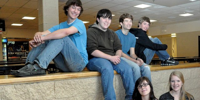 Top row, from left, Moffat County High School students Matt Balderston, Cullen Dilldine, Skyler Leonard and Ben East qualified for a state speech and debate event at a district competition Feb. 24 and 25. Morgan Carrico, bottom left, and Rose Howe, bottom right, also qualified for the state event, scheduled for March 16 and 17 in Fort Collins.