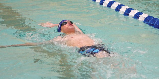 The Moffat County High School boys varsity swimming team competed for the first time this season Saturday in the Grand Junction Relays at Colorado Mesa University, taking fourth as a team. Coach Anita Reynolds said the meet gave the swimmers a chance to get the early-season jitters out of the way and focus on what they want to do this season.