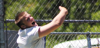 Garrett Spears, a Moffat County High School senior, brought home two top-eight individual finishes from this weekend, taking fifth in the shot put and seventh in the discus throw at Saturday’s Boulder Invitational. The Bulldog throwers had yet to practice in a throwing ring before Friday, and Spears said work on his technique and speed will only improve his distances.