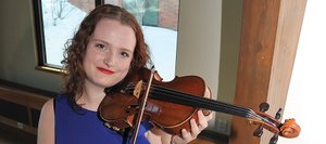 Violinist Anna Roder, a graduate of Steamboat Springs High School, returns home to give a concert at 4 p.m. Sunday at Library Hall at Bud Werner Memorial Library.