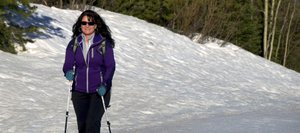 Steamboat Springs Olympian Tarsha Ebbern trains at Steamboat Ski Area for Climb Against the Odds, a 28-person expedition in June that will raise money for breast cancer prevention.