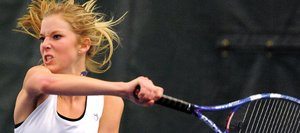 Steamboat Springs' Rachel Grubbs watches her return rocket back across the net Friday. Grubbs and teammate Christi Valicenti each pulled out dramatic three-set victories, but the squad lost four of its seven matches to Ralston Valley in the Sailors' final home matches.