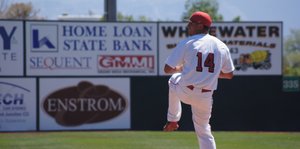 Tyler Brown pitches his last game for Steamboat Springs High School.