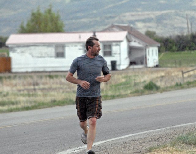 A local resident takes a run Wednesday afternoon near Colorado Highway 394 and Ranney St. in Craig. Moffat County Commissioners and area health officials on Tuesday explored ways to encourage positive lifestyle habits in the community following the April release of concerning statistics from the Colorado Department of Public Health and Environment.