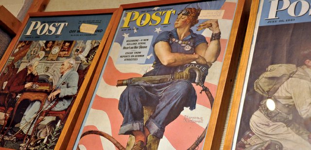 Rosie the Riveter takes center stage on a cover Norman Rockwell painted for a 1943 edition of The Saturday Evening Post, shown here at the Museum of Northwest Colorado. Tom Daly, curator of education at the Norman Rockwell Museum, will speak about the illustrator’s life and work at free presentations scheduled for 10 a.m. and 2 p.m. Saturday at The Center of Craig, 601 Yampa Ave.