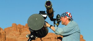 Got telescope? Regardless, join Colorado Mountain College astronomy professor Jimmy Westlake (shown here in his stocking feet) and Stagecoach State Park naturalist Andrew Henry for the first annual “Stagecoach Star Party” at 9 p.m. Friday. View the moon and planets through the many different telescopes provided, or bring your own.