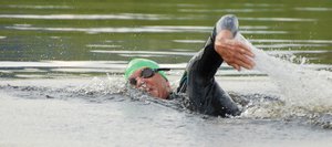 Steamboat Springs resident Scott Weir competes in the one-mile open-water swim race in the summer at Bald Eagle Lake. The inaugural Bald Eagle Lake Open Water Swim Series begins Monday.