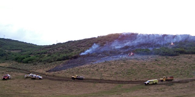Craig Fire/Rescue, Moffat County Sheriff’s Office and Bureau of Land Management firefighters respond to the Knez Wildfire 10 miles south of Craig. A lightning strike is the suspected cause of the blaze that burned two acres of private property. No structures were threatened and no injuries were reported. Mop up operations continued into late Friday night.