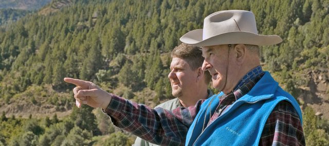 Bill Betenson, back, 47, will be at the Museum of Northwest Colorado from 10 a.m. to 1 p.m. Oct. 6 to unveil his new book entitled “Butch Cassidy: My Uncle.” Betenson is the great-grandson of Lula Parker, Cassidy’s younger sister, and his book is full of stories about the famous outlaw not previously published.