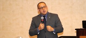 Suicide survivor Kevin Hines speaks during the Yampa Valley Wellness Conference on Saturday at Sheraton Steamboat Resort.