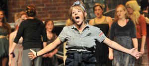 Steamboat Springs High School senior Mary Willingham plays the part of Penelope Pennywise in the high school production of the musical, "Urinetown." Performances are Thursday, Friday and Saturday.