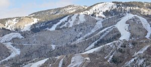 The view of Mount Werner on Monday afternoon showed a white band of snow stretching from Thunderhead down Heavenly Daze to the lower part of the mountain at Steamboat Ski Area. Officials are hoping for several more days of cold temperatures to make snow. Officials also announced that four trails off the Christie Peak Express will be open for Wednesday's Scholarship Day including Sitz, Vogue, Stampede and Jess' Cut-Off as well as the Desperado learning area.
