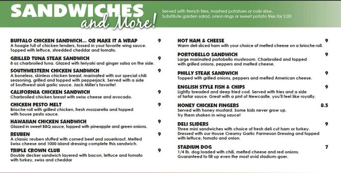 Sandwiches and More at The Tap House!