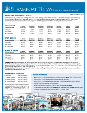 Pilot & Today Advertising Rate Card