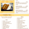 Bakery & Cake Menu