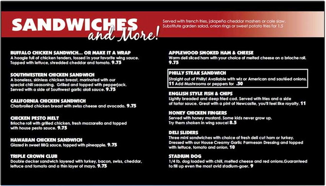 Sandwiches and More at The Tap House!