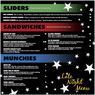 Late Night Menu