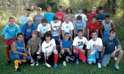 The Moffat County soccer team. Front row, from left: Oscar Ramos, Cole DuBois, Eli Voyich, Victor Villa, Jose Olivarez, Dustin Carlson and Chris Copeland; second row, from left: Fernando Duarte, Craig Toovey, Spencer Wayman, Nick Glispy, Ian Forgay, Tyler Ketchum, Zach White and Curtis Lorio; back row, from left: Jesus Loya, Robbie Herring, Bryce Ponikvar, Scott Smith, Mike Lefler, Scott Toovey, Sawyer Smith and Jose Valdez.