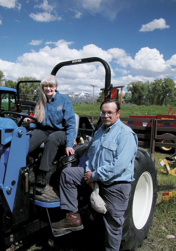 Lorna Farrow and her husband, Gary, are pictured in June 2005. Lorna Farrow