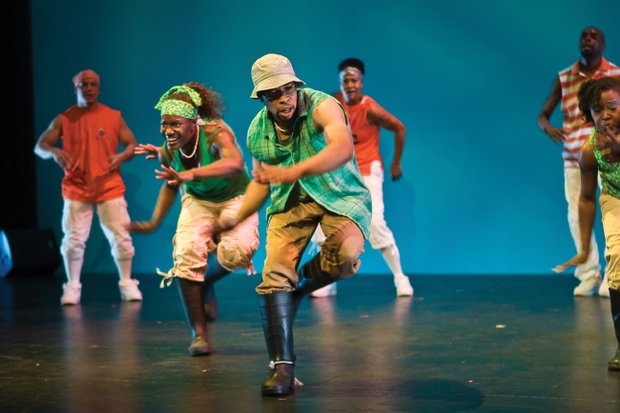 Members of the Washington, D.C.-based Step Afrika troupe perform stepping, ... Members of the Washington, D.C.-based Step Afrika troupe perform stepping, ...