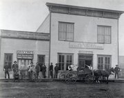 The building the HiWay Bar now resides in hosted the J.L. Norvell Mercantile Company, pictured above in this undated photograph, until 1915.