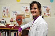 Terri Jourgensen, a former Moffat County School District nurse, poses recently in the Moffat County High School nurse’s office. Her 10 years of work at the district left an impression on school administrators and staff, including Katrina Willey, the high school’s health technician, who worked under Jourgensen. “I cannot say enough good things about her,” Willey said.