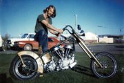 Dan McIntyre poses with his motorcycle in this picture taken in the early 1970s in Craig. Dan owned several Harleys, and “he really liked to ride bikes when he was younger,” his son Justin said.