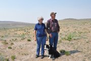 Ervin and Arloa Gerber stand in a pasture at their cattle ranch west of Craig. Their land is parched from a lack of winter and spring moisture, and local hay is hard to come by in this summer’s unseasonably hot, dry weather. If the drought persists, “I guess you just live with it,” said Ervin, 73. “I don’t know what else you’re going to do.”