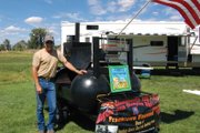 Craig resident Alan Webber sets up his specially constructed grill at his station for the Colorado State BBQ Championship at Loudy-Simpson Park. Webber has grilled competitively for about five years and has competed at the Craig event since it began in 2010. This year’s event also includes the Moffat County Balloon Festival.