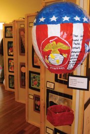Artwork by Craig students in preschool through high school hangs in the Center of Craig as part of the Connections 4 Kids Cherish the Little Things Children's Art Show. The Cherish the Little Things show runs from 2-6 p.m. today and 10 a.m.-8 p.m. Saturday at the Center of Craig, 601 Yampa Ave.