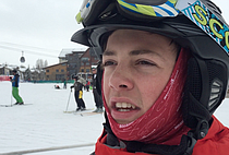 Carson Hilliker at the Sunshine Kids Winter Games